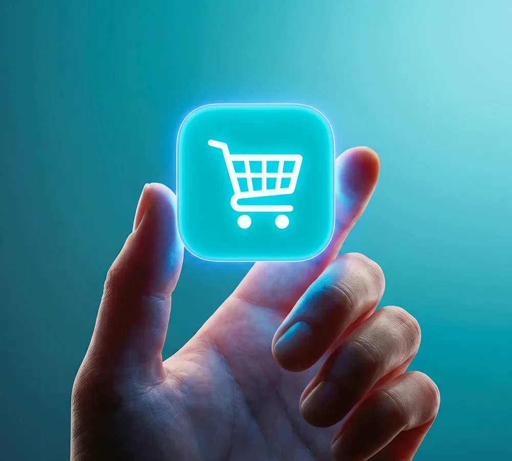 Shopify shopping cart icon for an online store